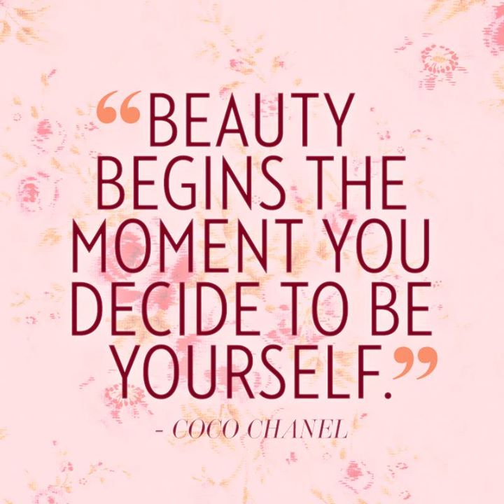Beauty Begins The Moment You Decide To Be Yourself